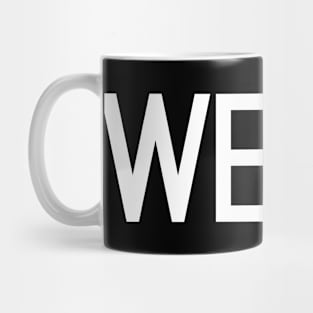 We Us CAPS White Mug